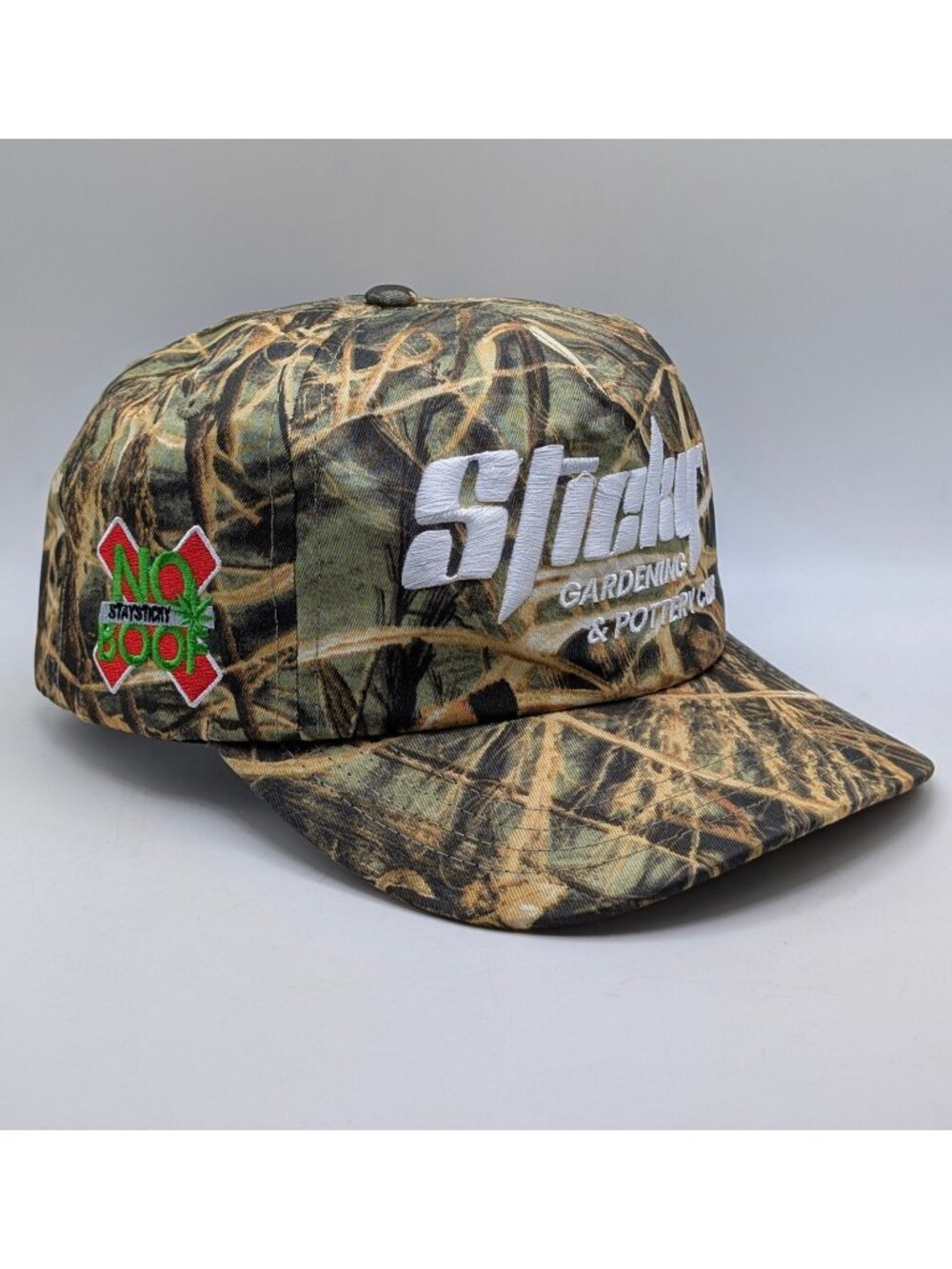 Sticky AF Gardening And Pottery Club Cannabis Hat Cap Adjustable Strap Back